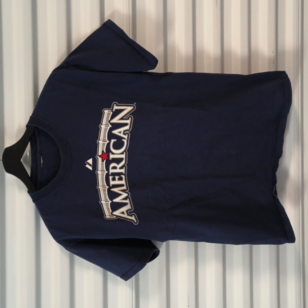 2008 MLB Majestic American Joe Mauer #7 All-Star Game  Short Sleeve T-shirt M